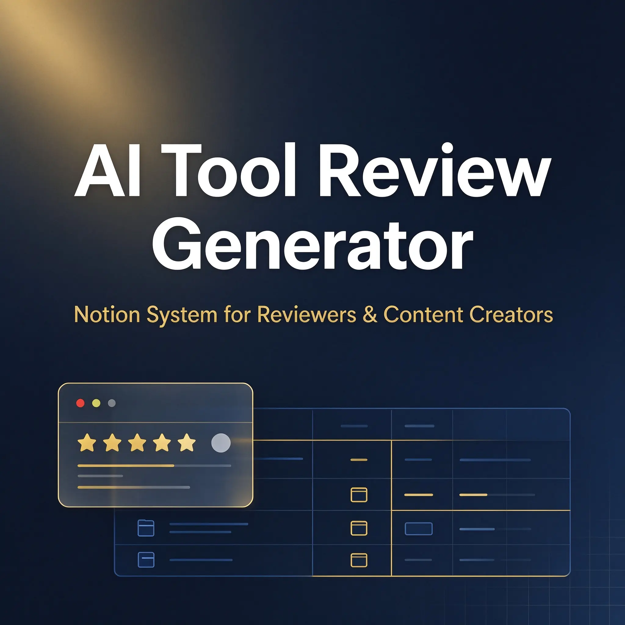 AI Tool Review Generator Notion Template